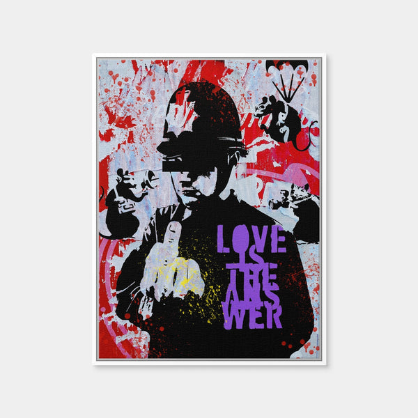 Love Is the Answer Wall Art — Framed Canvas Format preview