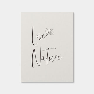 AUTO-MOCKUP WHITE | Love Nature - Minimalist | 1 Piece | Gallery Wrap Canvas | group=3x4