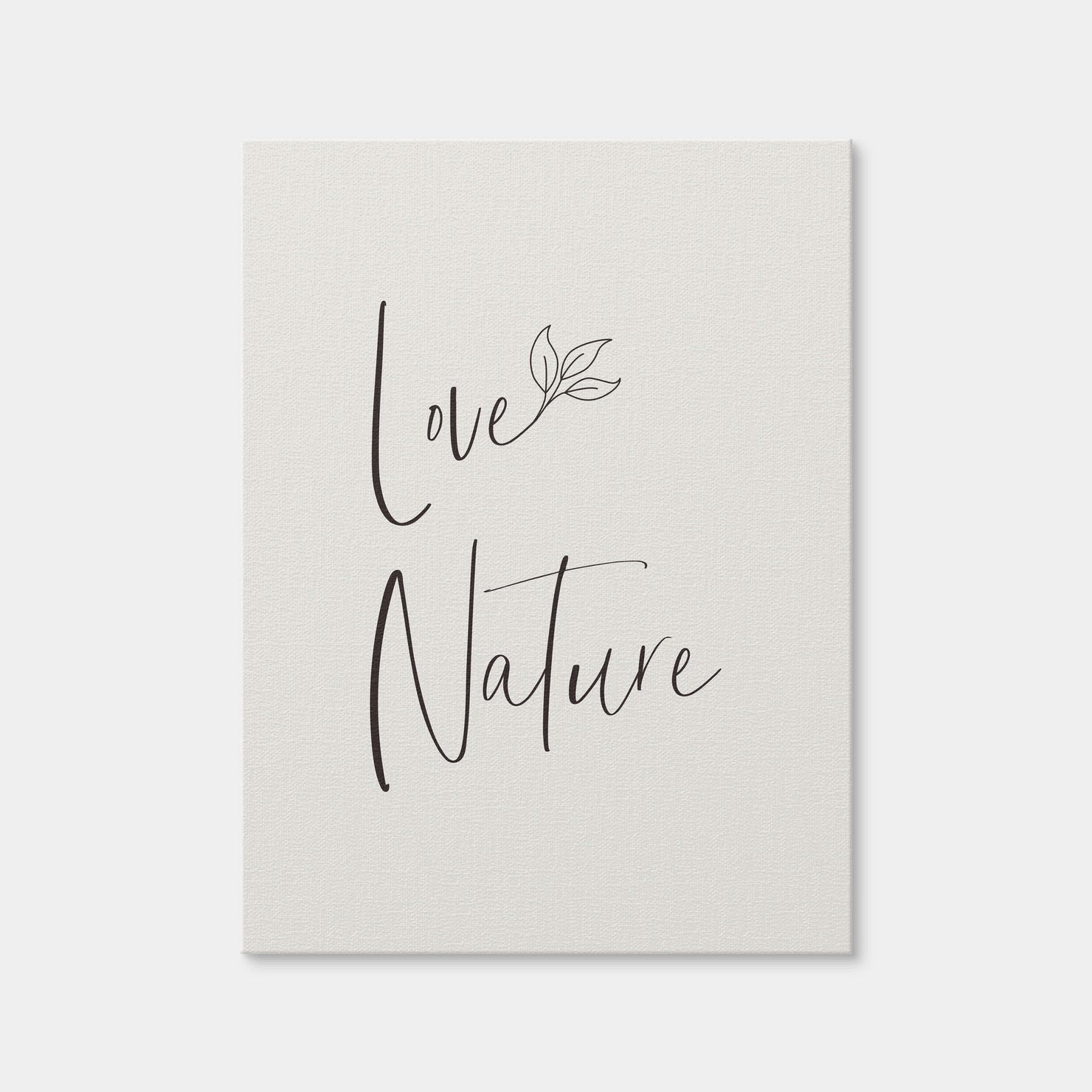 AUTO-MOCKUP WHITE | Love Nature - Minimalist | 1 Piece | Gallery Wrap Canvas | group=3x4