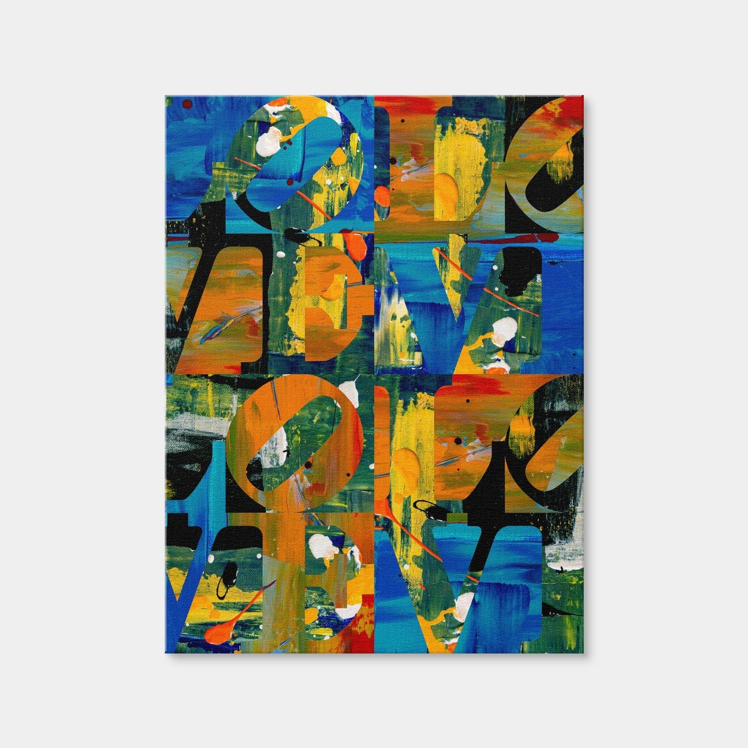 AUTO-MOCKUP WHITE | Love Quadrant | 1 Piece | Gallery Wrap Canvas | group=3x4