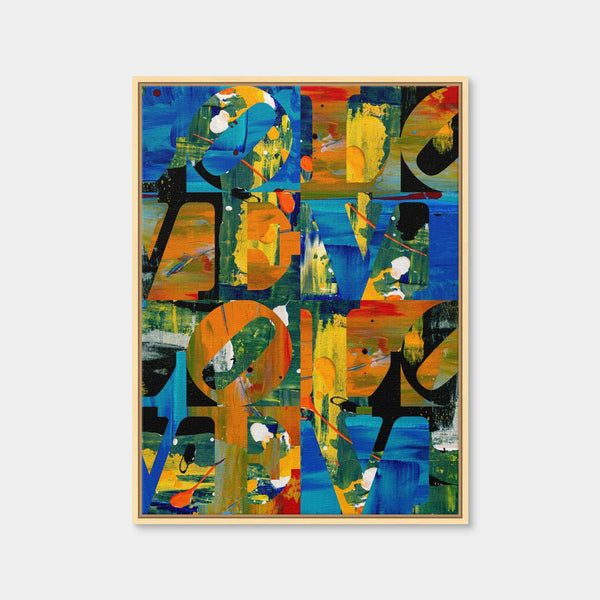 Love Quadrant Wall Art — Framed Canvas Format preview