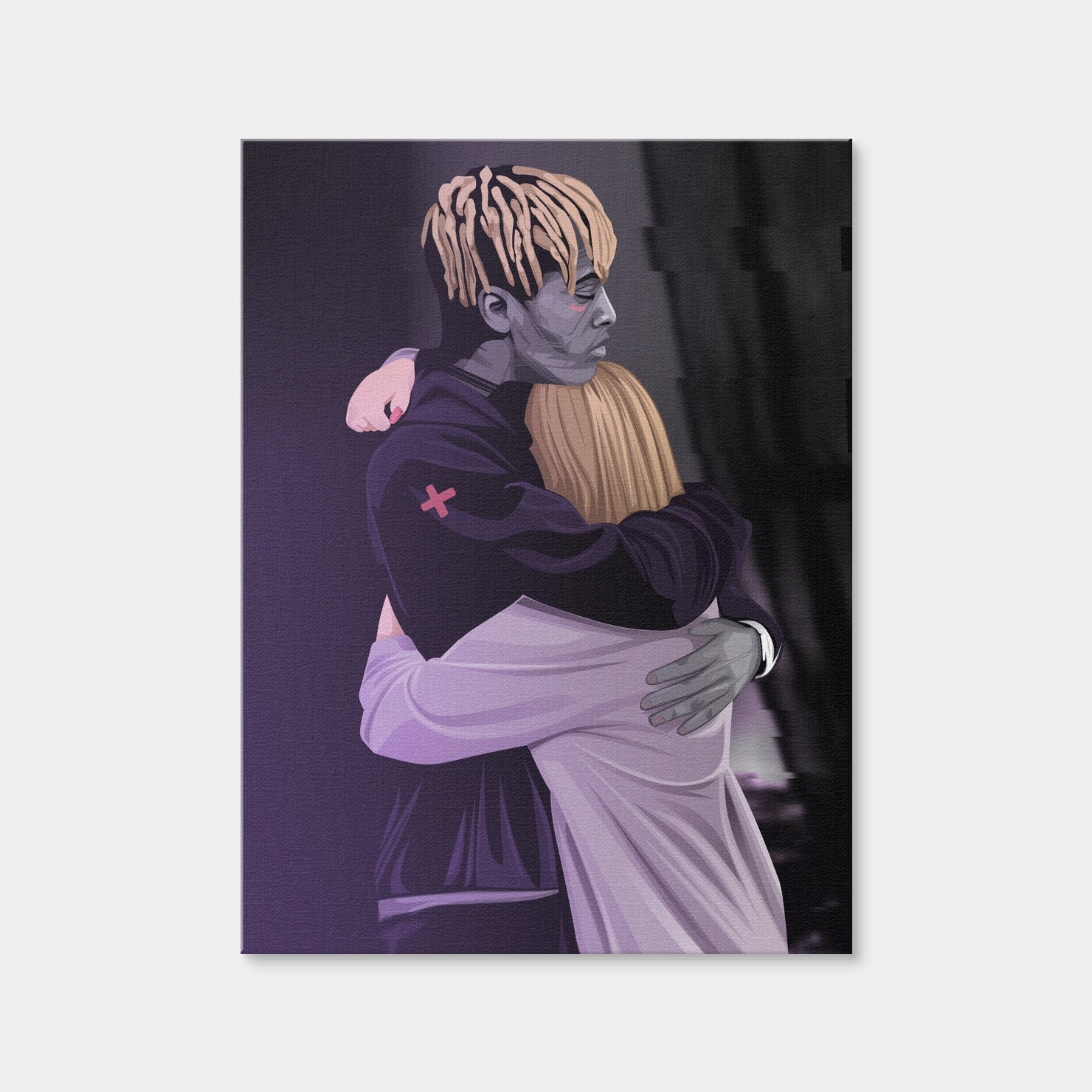 AUTO-MOCKUP WHITE | Love XXXTentacion | 1 Piece | Gallery Wrap Canvas | group=3x4