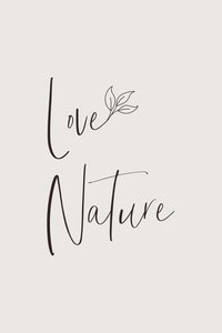 Love nature - minimalist Wall Art