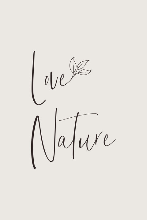 Love nature - minimalist Wall Art