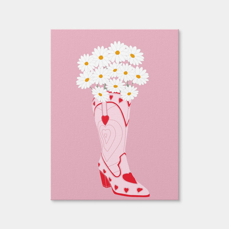 AUTO-MOCKUP WHITE | Lovely Cowboy Shoe | 1 Piece | Gallery Wrap Canvas | group=3x4