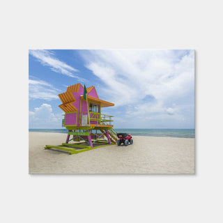 AUTO-MOCKUP WHITE | MIAMI BEACH Summer Feeling | 1 Piece | Gallery Wrap Canvas | group=4x3