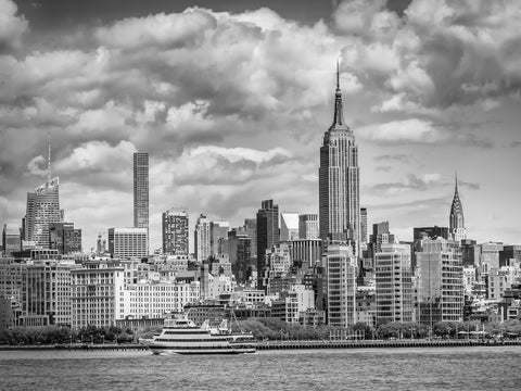 MIDTOWN MANHATTAN Monochrome Wall Art