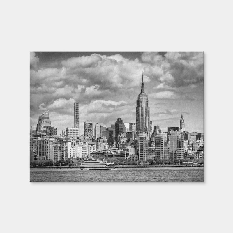 AUTO-MOCKUP WHITE | MIDTOWN MANHATTAN Monochrome | 1 Piece | Gallery Wrap Canvas | group=4x3