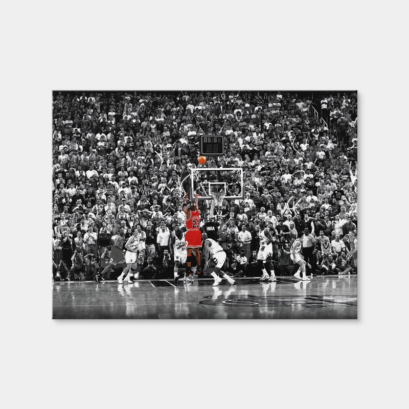 AUTO-MOCKUP WHITE | MJ '98 Finals Game Winner | 1 Piece | Gallery Wrap Canvas