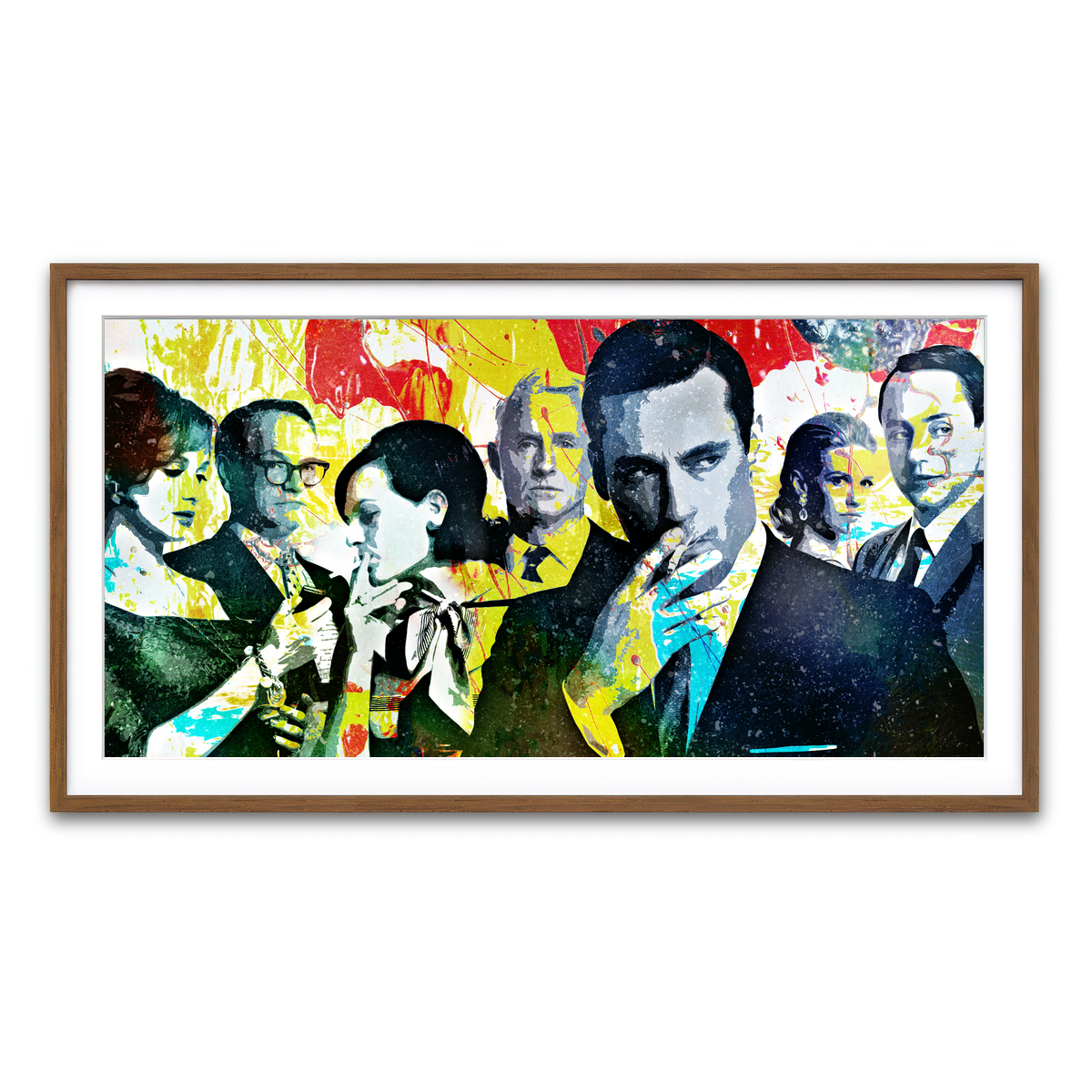 Framed Print 2x1 Walnut