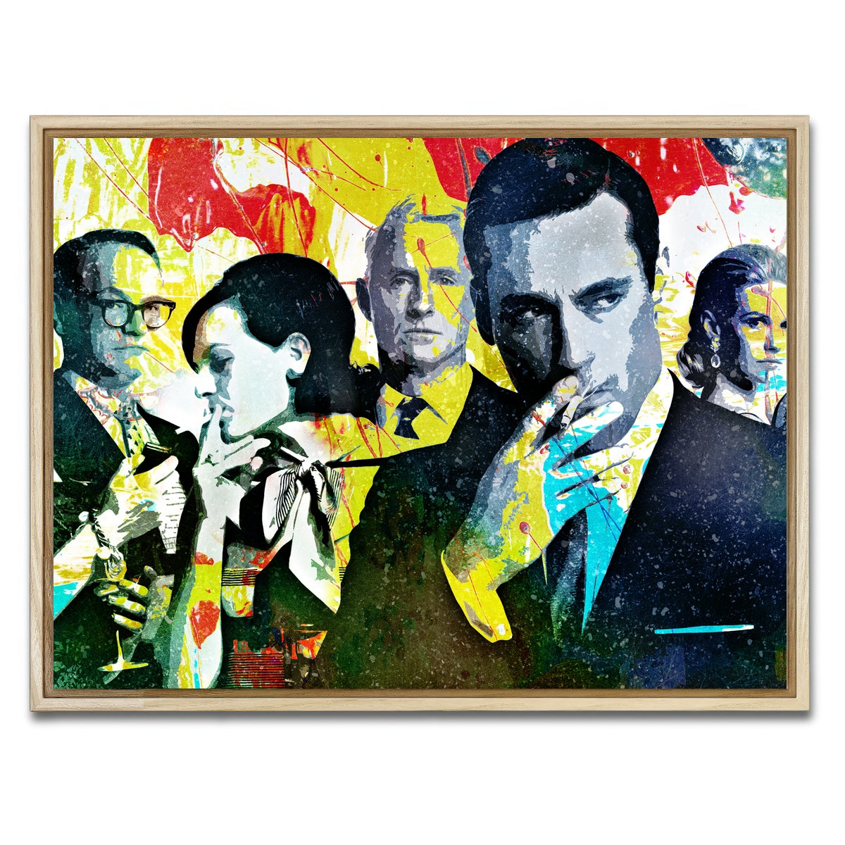 AUTO-MOCKUP WHITE | Mad Men | 1 Piece | Natural Framed Canvas | group=4x3