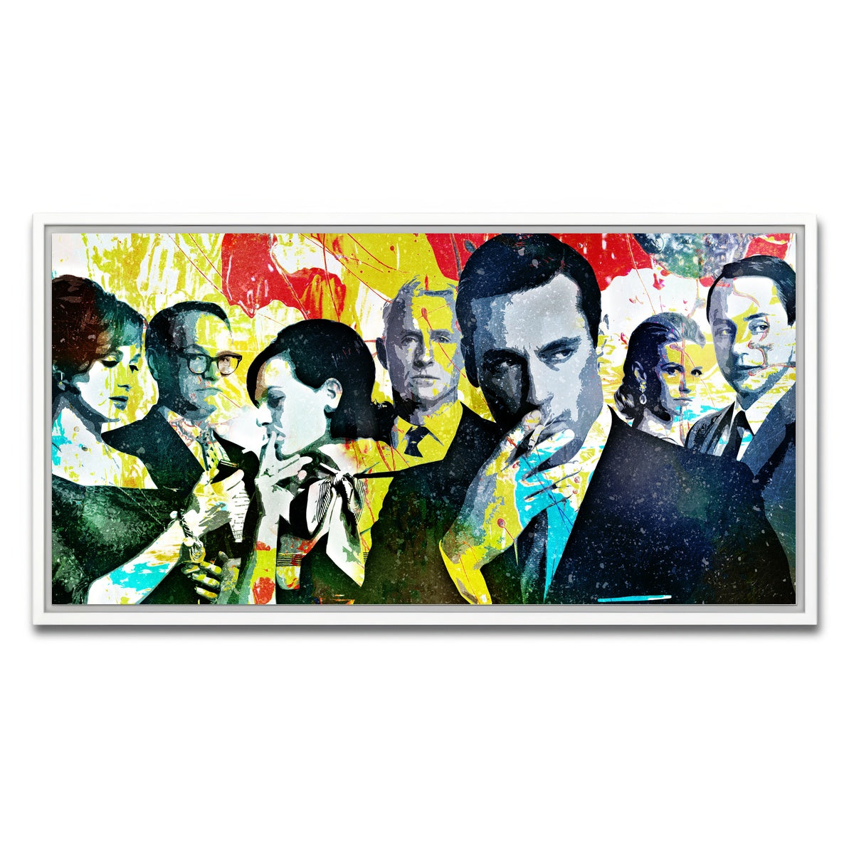 AUTO-MOCKUP WHITE | Mad Men | 1 Piece | White Framed Canvas | group=2x1