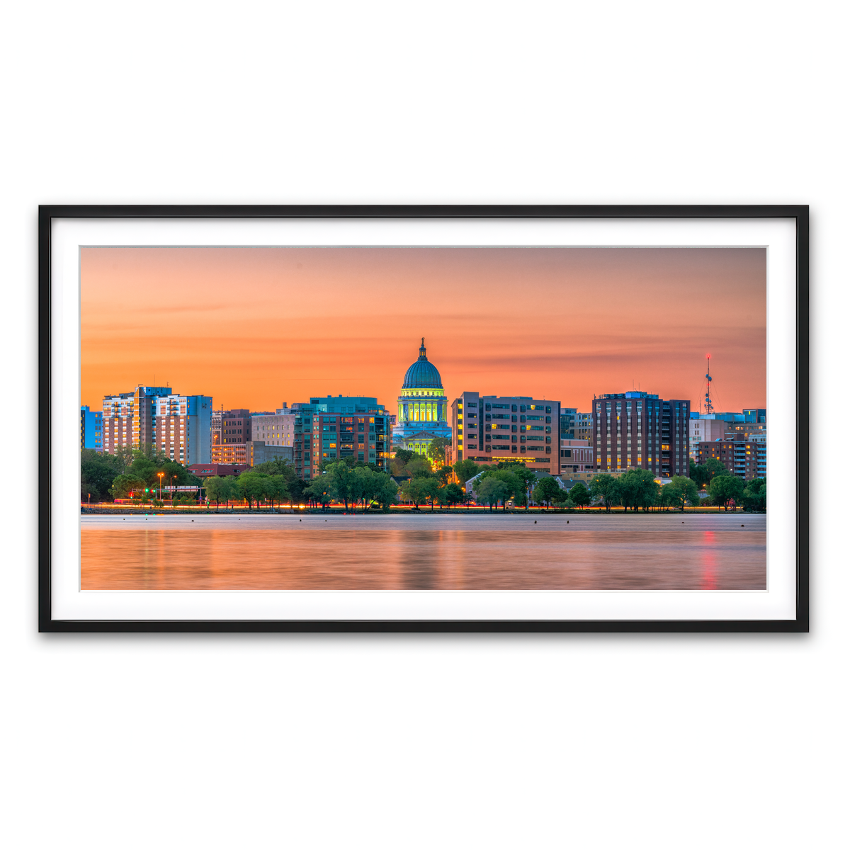 Framed Print 2x1 Black