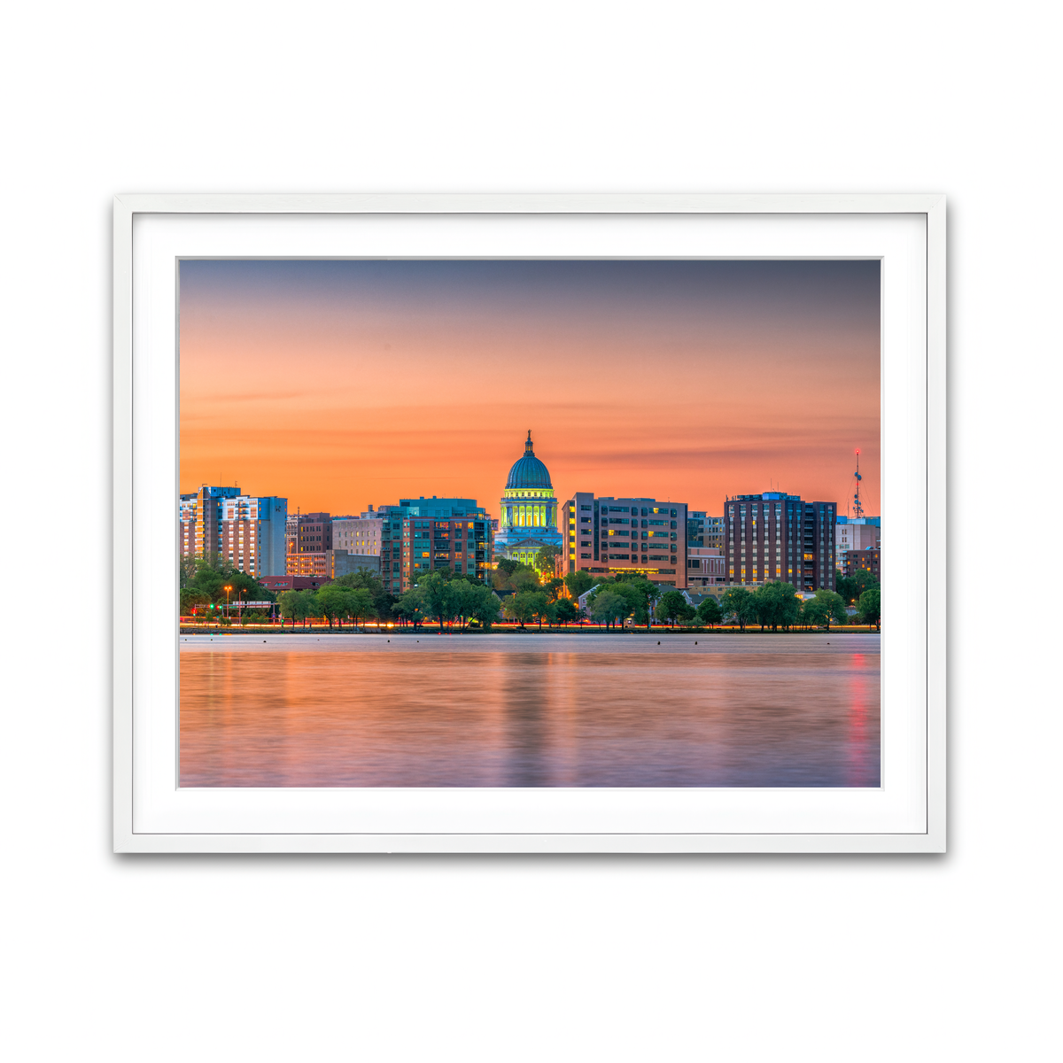 Framed Print 4x3 White