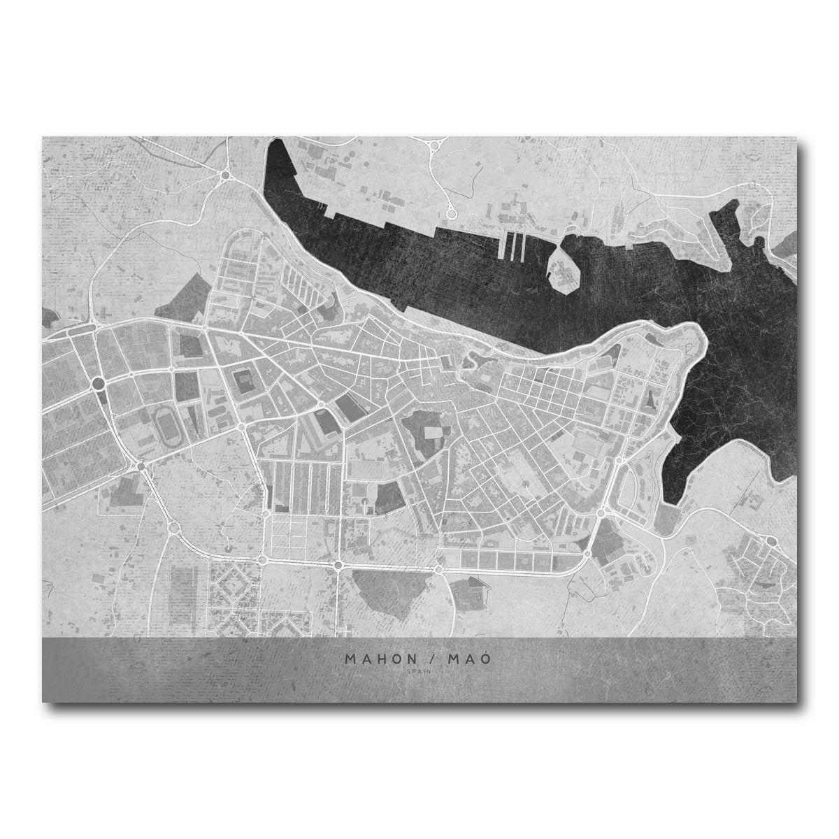 AUTO-MOCKUP WHITE | Mahon Map 2 | 1 Piece | Gallery Wrap Canvas | group=4x3