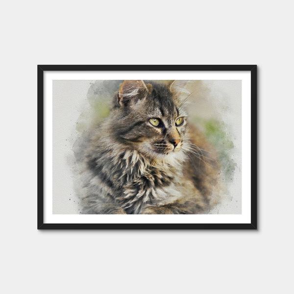Maine Coon Cat Wall Art — Framed Print Format preview