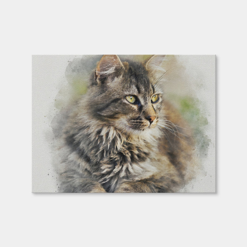 AUTO-MOCKUP WHITE | Maine Coon Cat | 1 Piece | Gallery Wrap | group=4x3