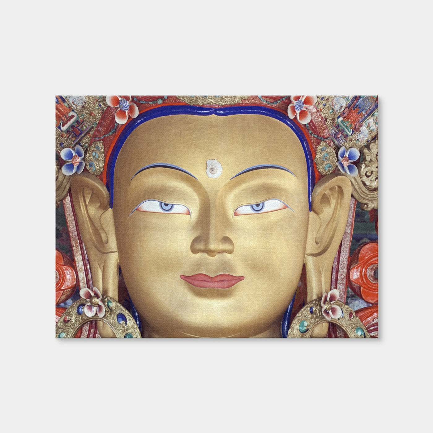 AUTO-MOCKUP WHITE | Maitreya Buddha Statue | 1 Piece | Gallery Wrap Canvas | group=4x3