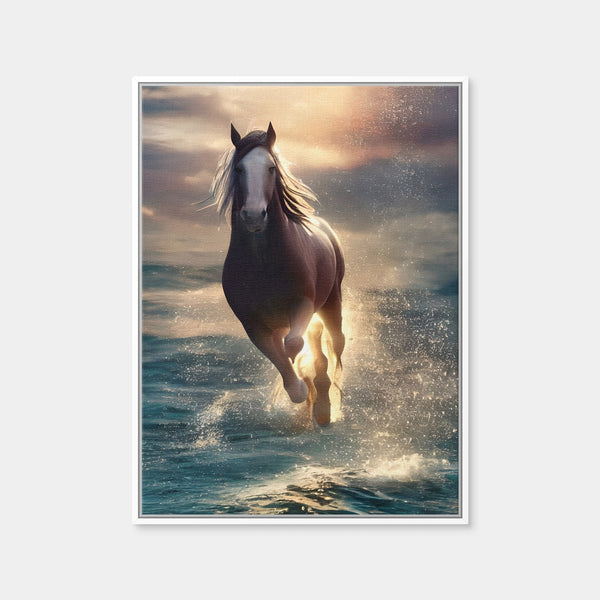Majestic Horse Wall Art — Framed Canvas Format preview
