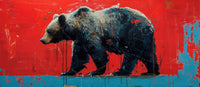 Majestic grizzly bear painting Wall Art