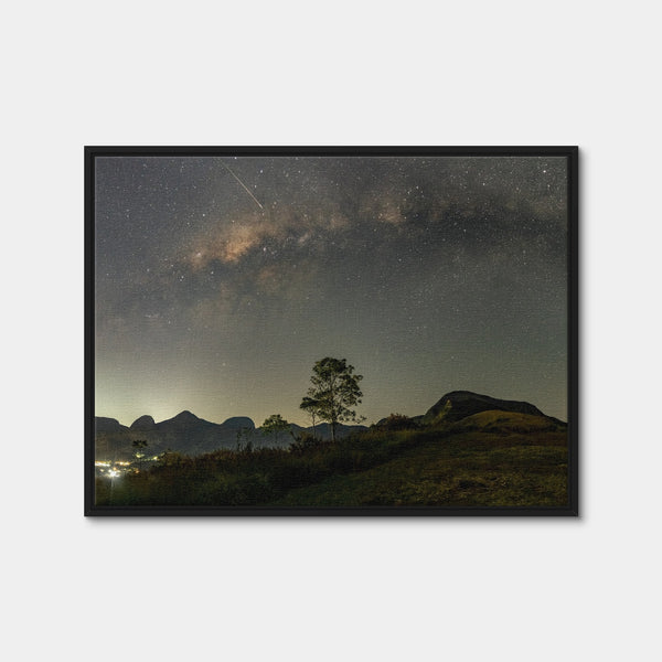 Make a wish to the Milky Way Wall Art — Framed Canvas Format preview