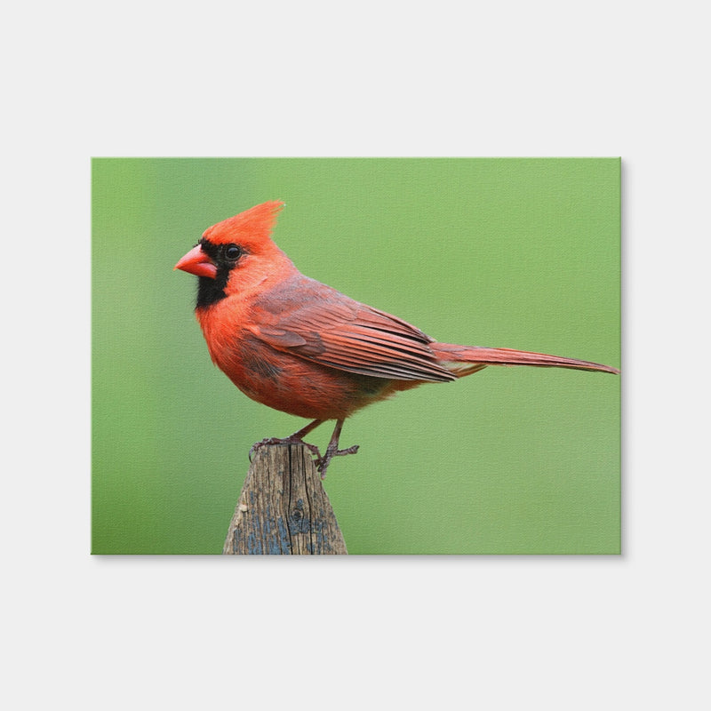 AUTO-MOCKUP WHITE | Male Northern Cardinal | 1 Piece | Gallery Wrap Canvas | group=4x3