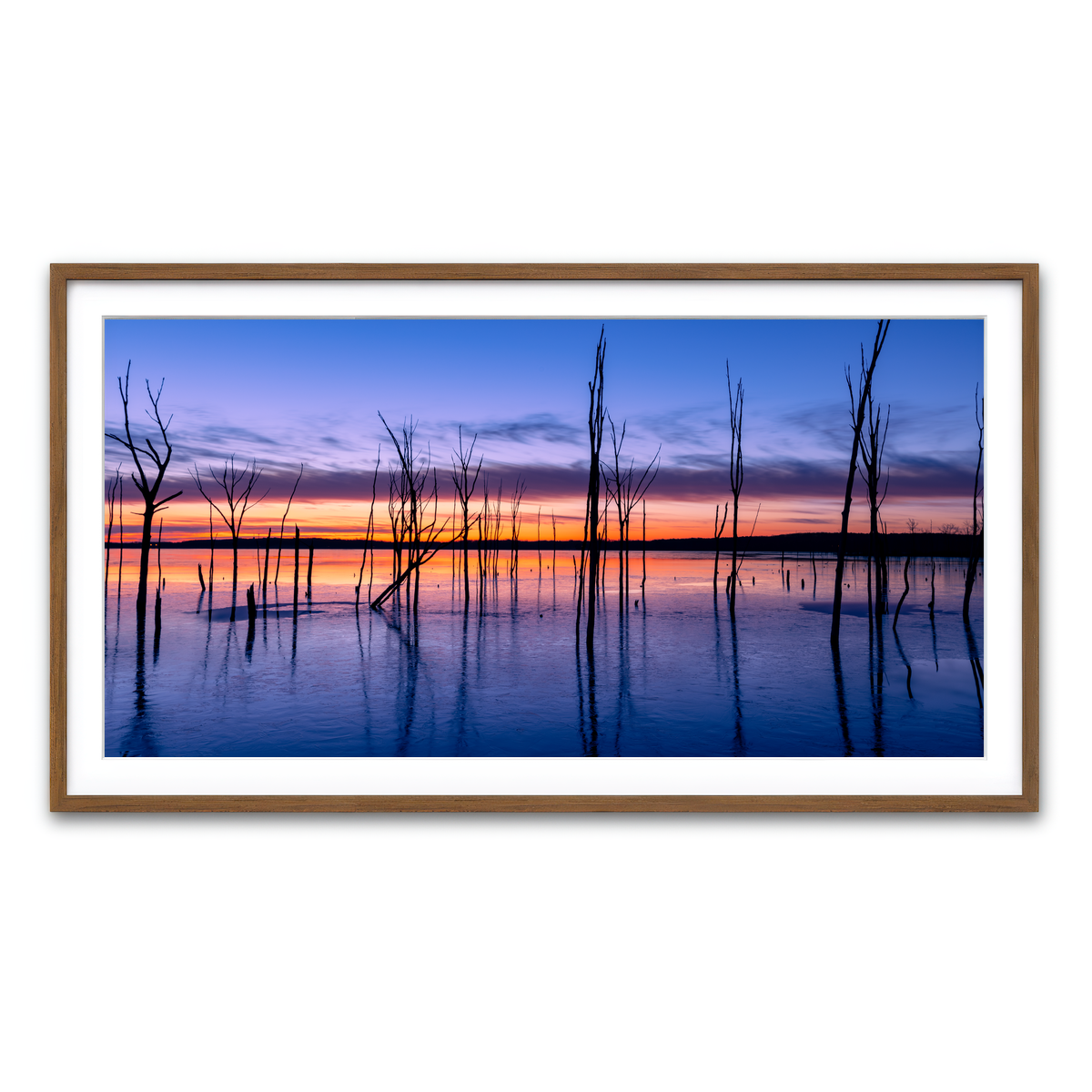 Framed Print 2x1 Walnut