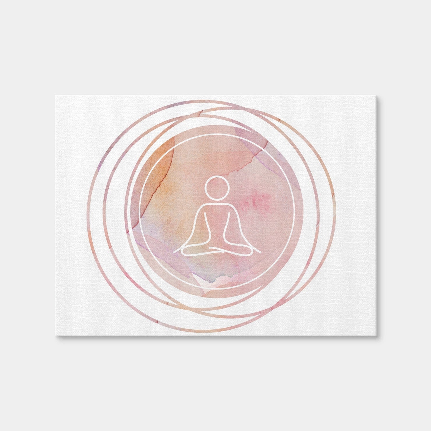 AUTO-MOCKUP WHITE | Mandala Meditation | 1 Piece | Gallery Wrap Canvas | group=4x3