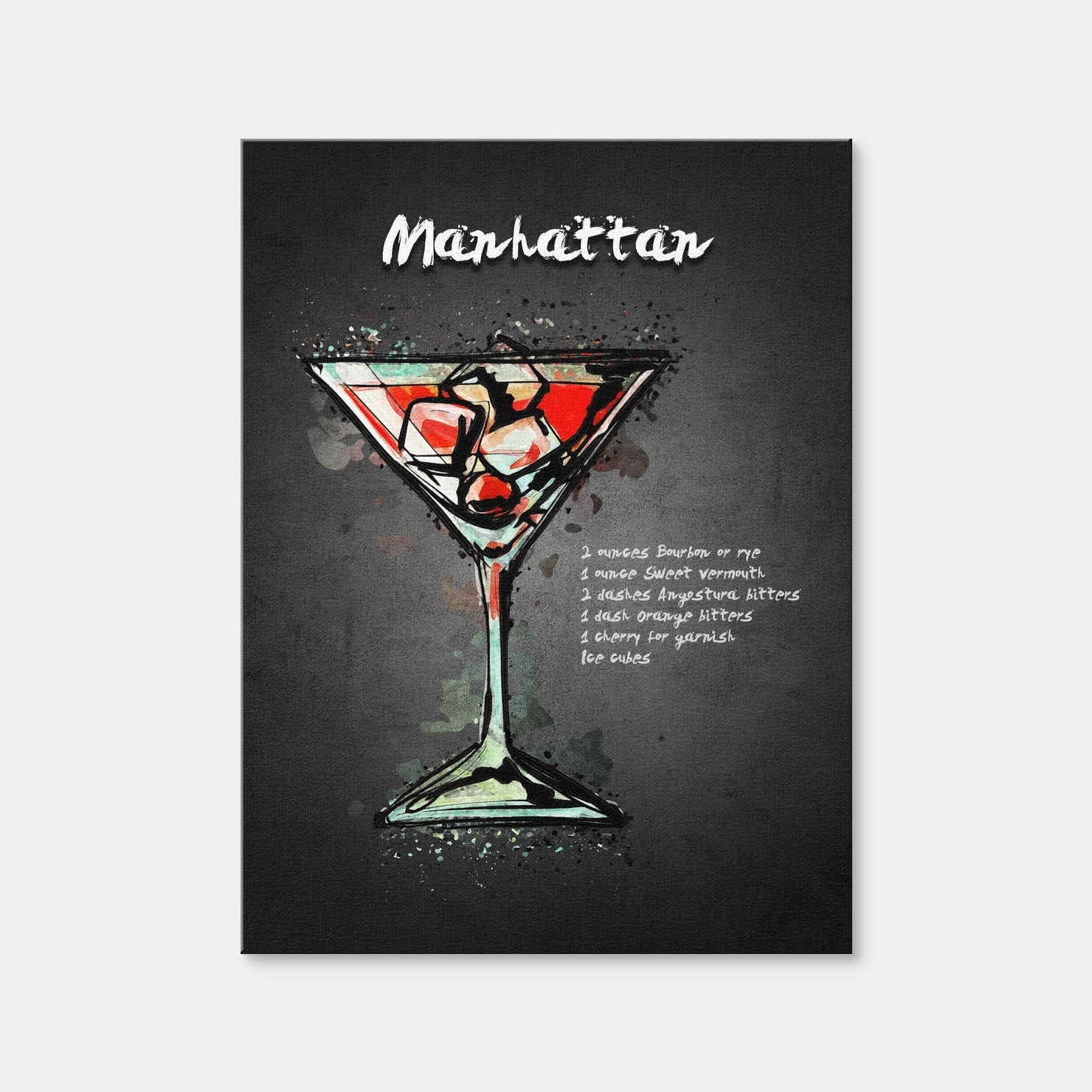 AUTO-MOCKUP WHITE | Manhattan Recipe | 1 Piece | Gallery Wrap Canvas | group=3x4
