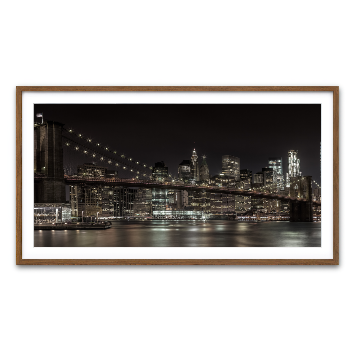 Framed Print 2x1 Walnut