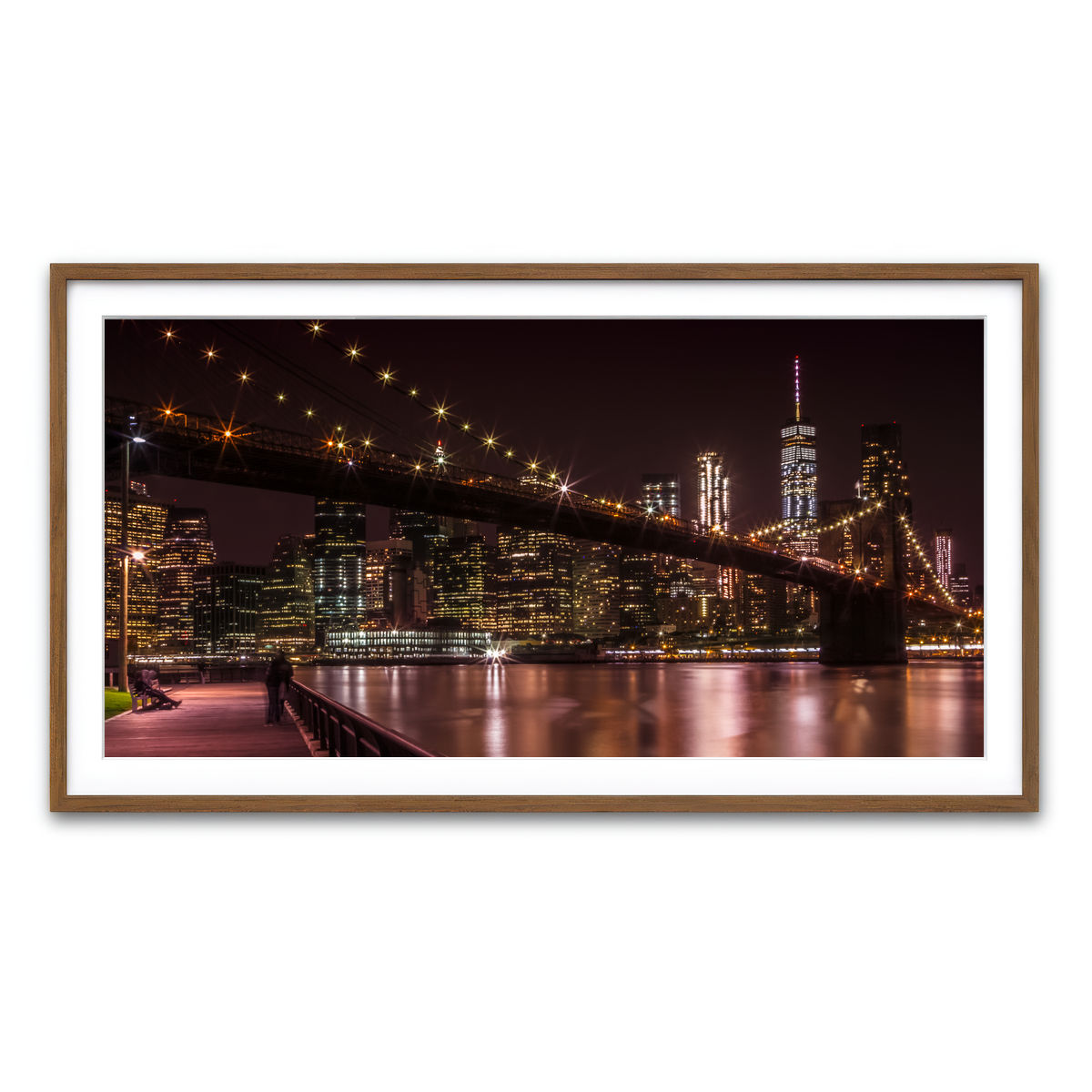 Framed Print 2x1 Walnut