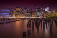Manhattan Skyline at Sunset Wall Art