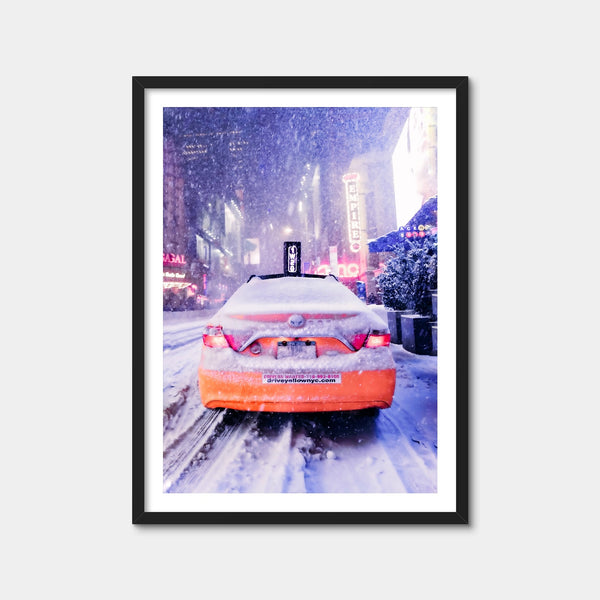Manhattan Snow Storm Wall Art — Framed Print Format preview