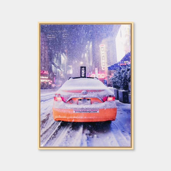 Manhattan Snow Storm Wall Art — Framed Canvas Format preview