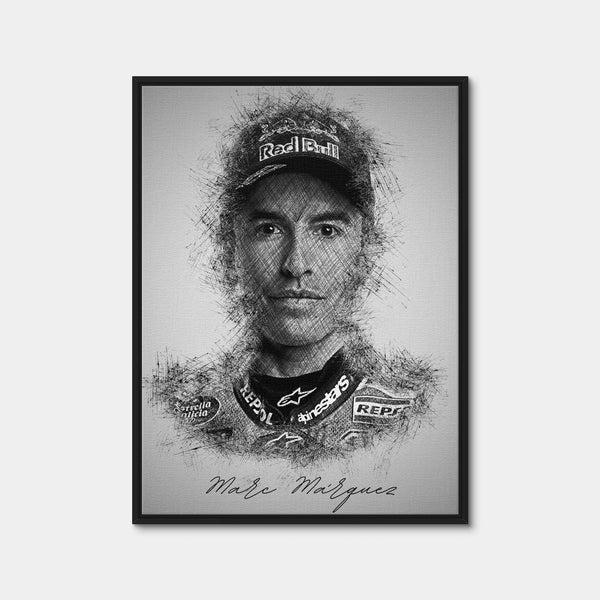 Marc Marquez Wall Art — Framed Canvas Format preview