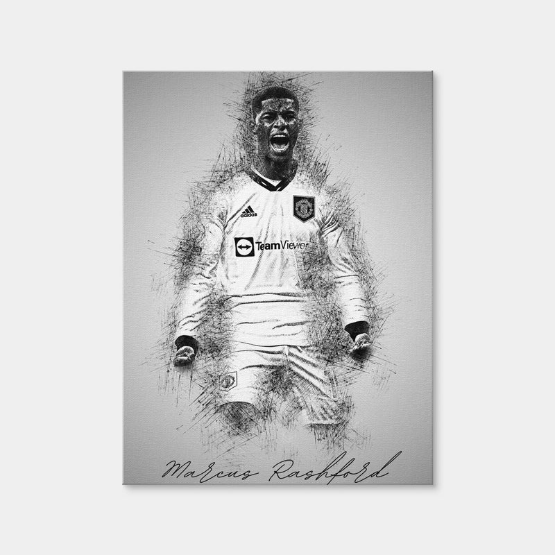 AUTO-MOCKUP WHITE | Marcus Rashford | 1 Piece | Gallery Wrap Canvas | group=3x4