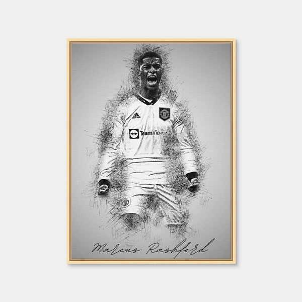 Marcus Rashford Wall Art — Framed Canvas Format preview