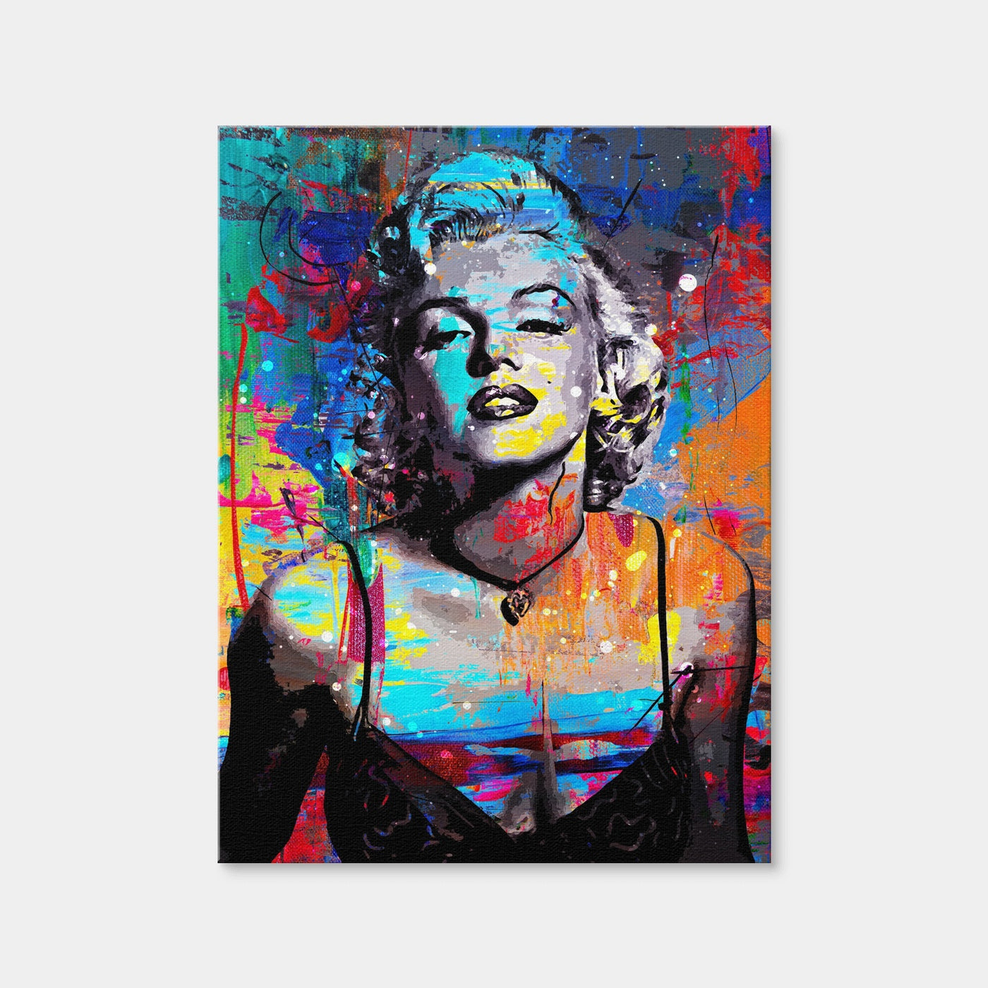 AUTO-MOCKUP WHITE | Marilyn Monroe Colors | 1 Piece | Gallery Wrap Canvas | group=3x4