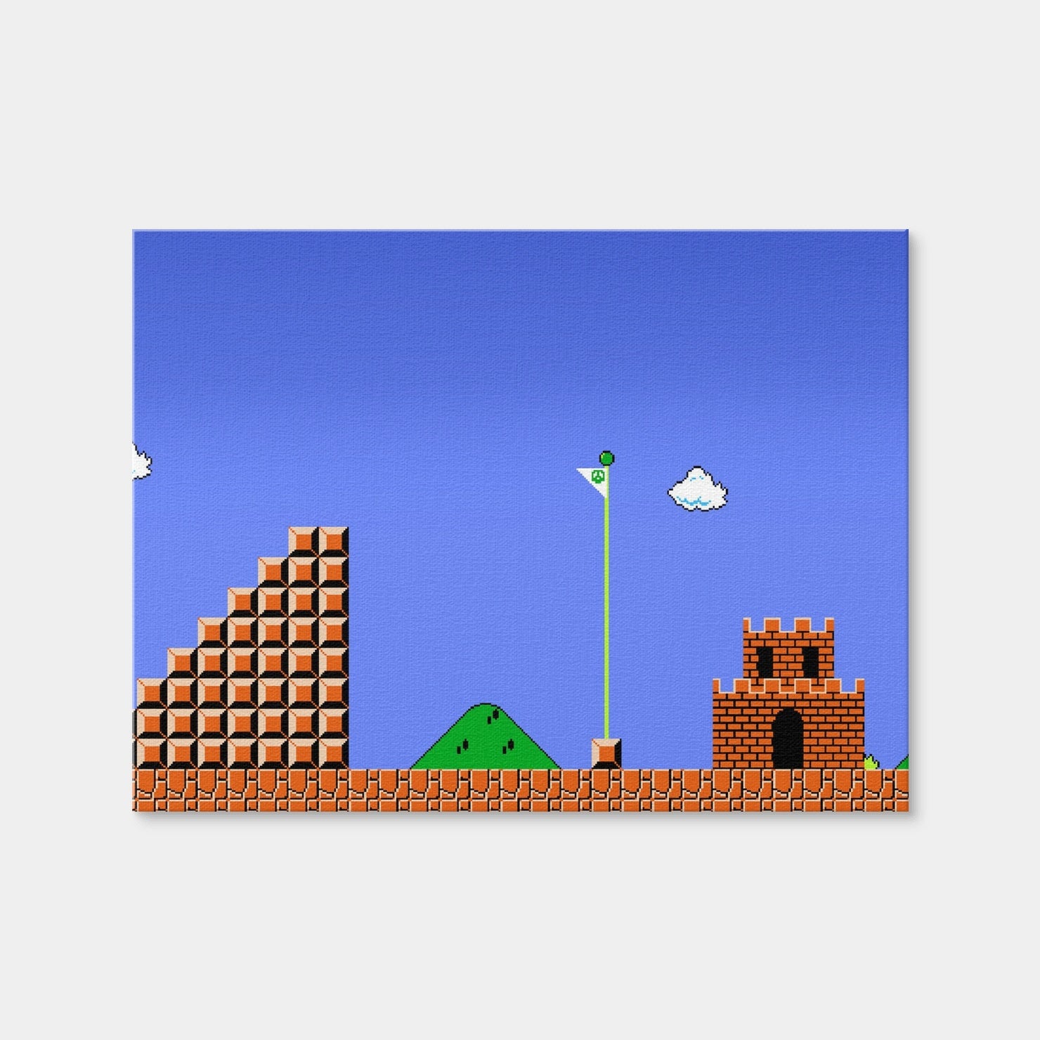 AUTO-MOCKUP WHITE | Mario Bros Finish Line | 1 Piece | Gallery Wrap Canvas | group=4x3