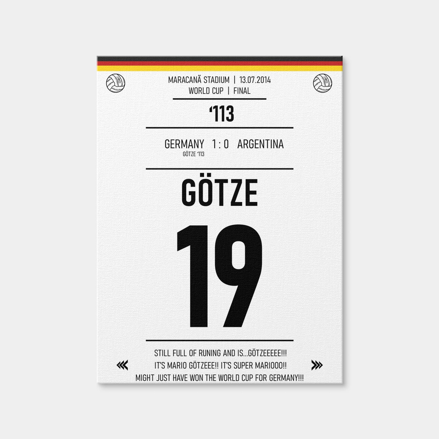 AUTO-MOCKUP WHITE | Mario Gotze | 1 Piece | Gallery Wrap Canvas | group=3x4