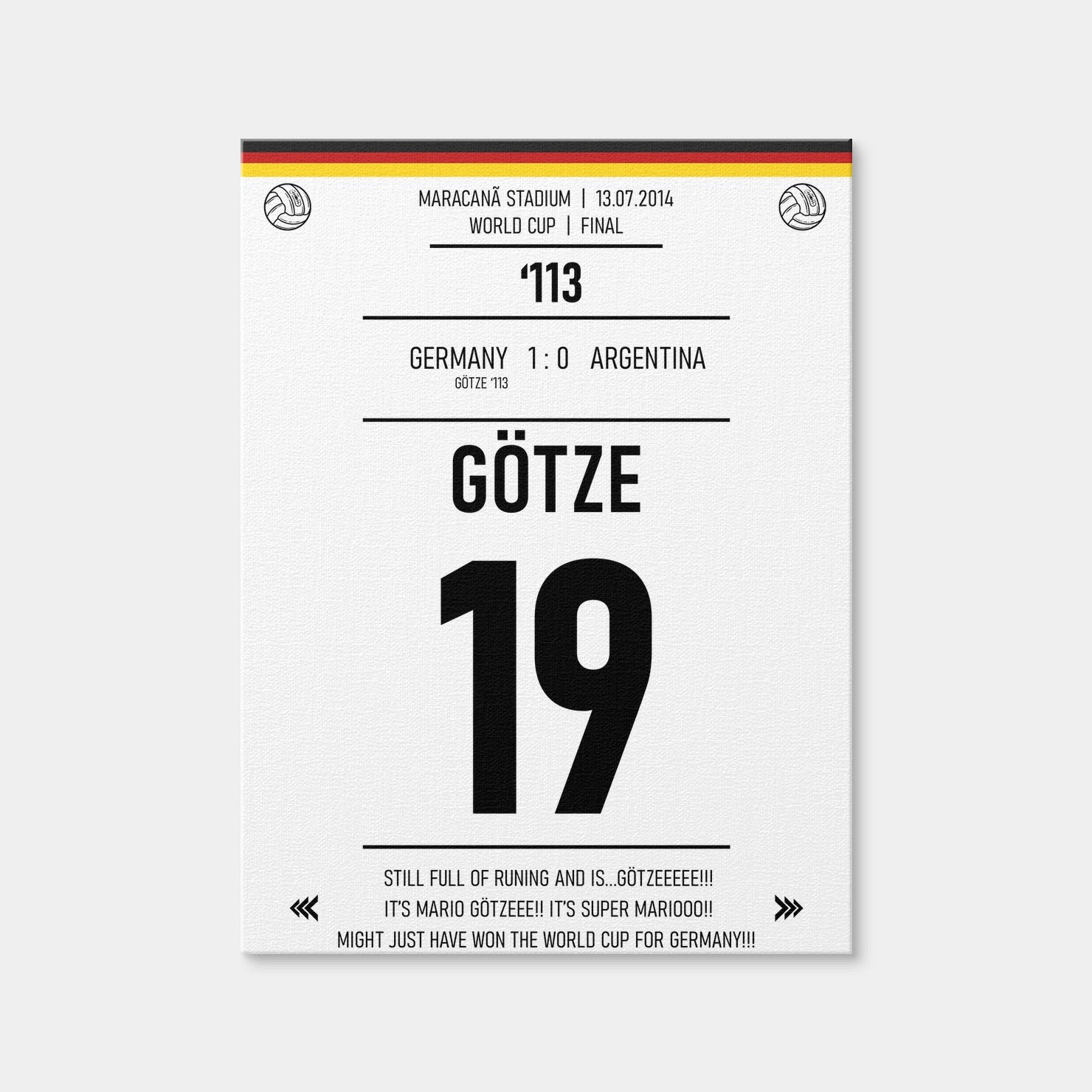 AUTO-MOCKUP WHITE | Mario Gotze | 1 Piece | Gallery Wrap Canvas | group=3x4