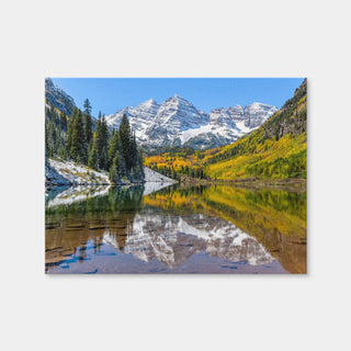 AUTO-MOCKUP WHITE | Maroon Bells Snow Coated | 1 Piece | Gallery Wrap Canvas | group=4x3