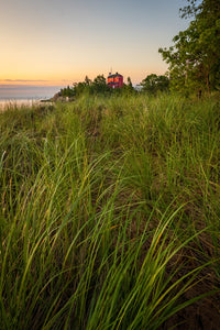 Marquette Harbor Lighthouse Morning Wall Art