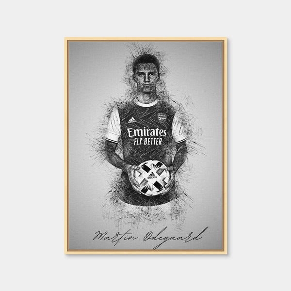 Martin Odegaard Wall Art — Framed Canvas Format preview