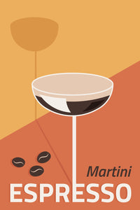 Martini Espresso Drink Wall Art