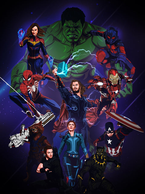Marvel Characters Wall Art