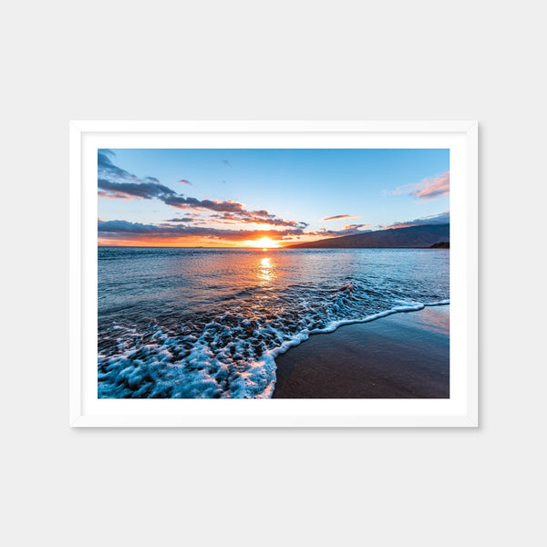 Maui Beach Sunset Wall Art — Framed Print Format preview