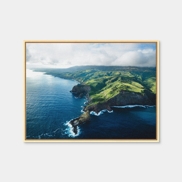Maui Coast Wall Art — Framed Canvas Format preview