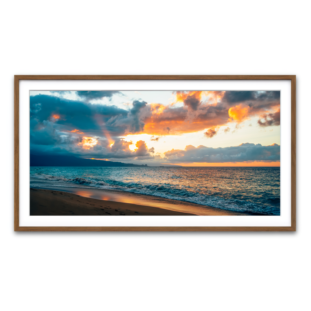 Framed Print 2x1 Walnut