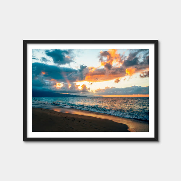 Maui Sunset Wall Art — Framed Print Format preview
